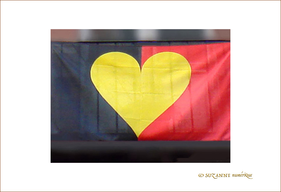 Coeur Noir - Jaune - Rouge