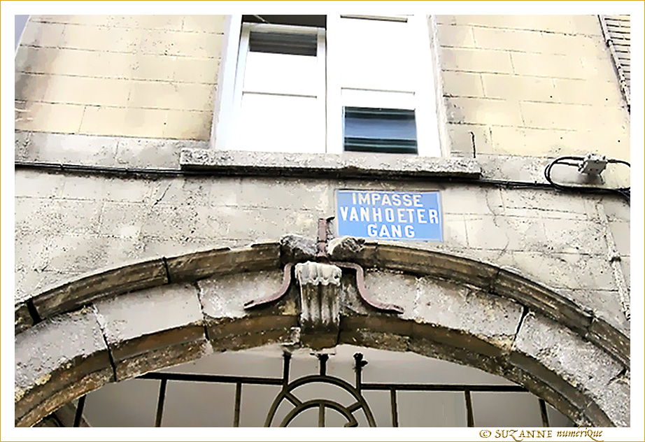 Plaque Impasse Vanhoeter Plaque Impasse Vanhoeter
