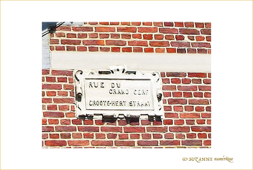Plaque Rue du Grand Cerf