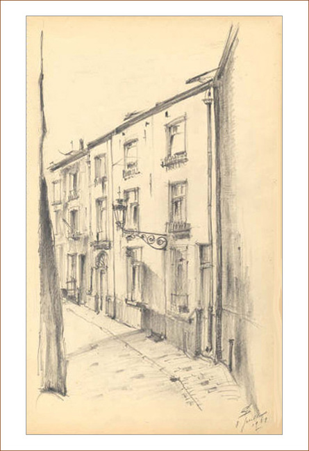 Impasse de la Maison Rouge en 1939