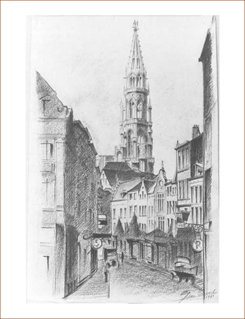 Rue du March� aux Fromages�: En 1941 et en 2006 -- 19/06/06