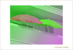 Ombre sur terrasse en Vert et Mauve