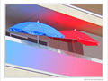 Soleil sur terrasse en rose et bleu -- 11/07/09