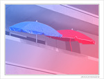 Ombre sur terrasse en rose et bleu