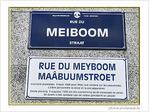 Plaque Rue du Meiboom