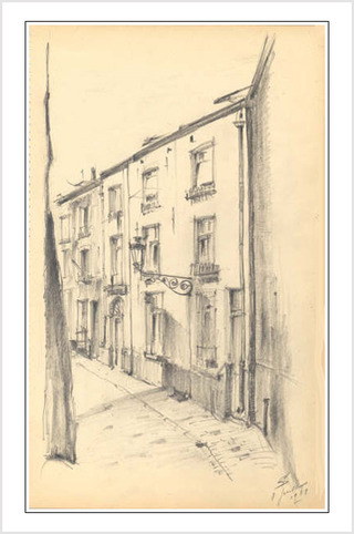 Impasse de la Maison Rouge en 1939